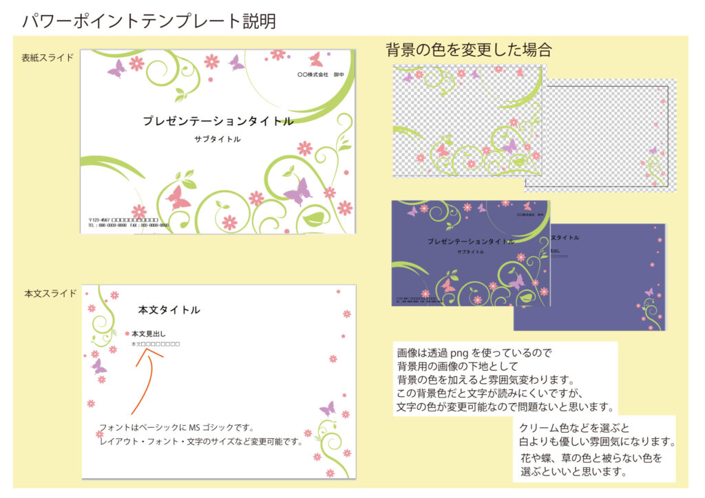 パワポ デザインsim-pptx-00028-00033 飲食店