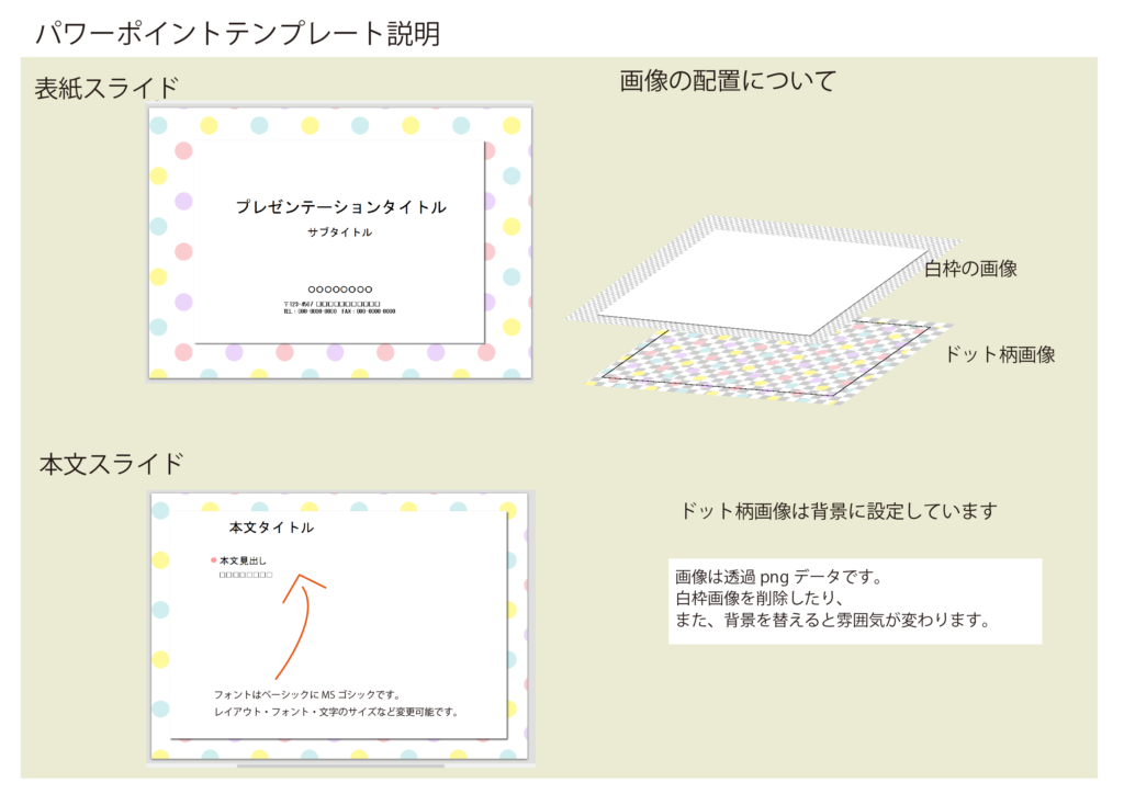 パワポ デザインsim-pptx-00052-00057 張り紙