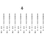 10名の連名が可能「お祝い有志一同名簿」職場の同僚や上司、部下への結婚や退職などのお祝い事で活用できるシンプルなデザインのテンプレートになります。氏名はExce