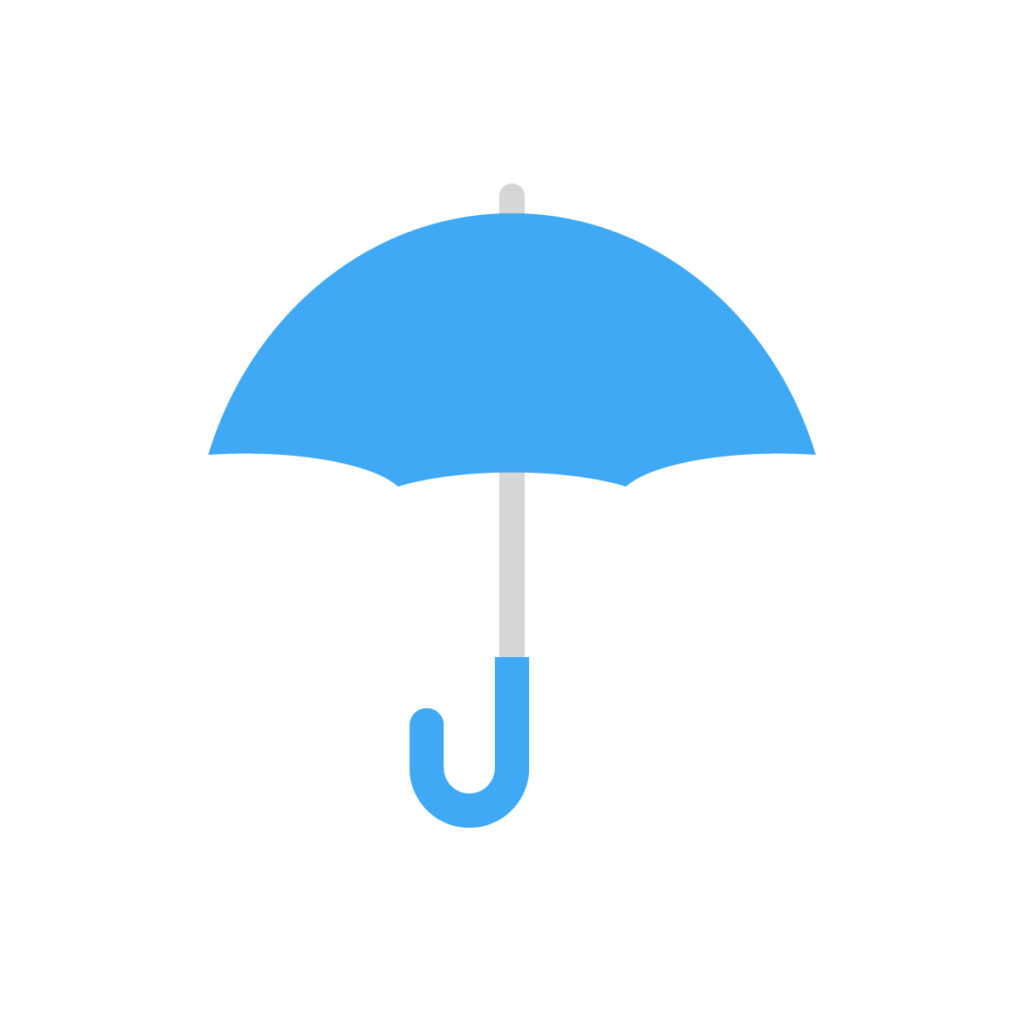 雨傘・雨(天気予報)のアイコン