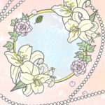 塗り絵 植物 モノクロ