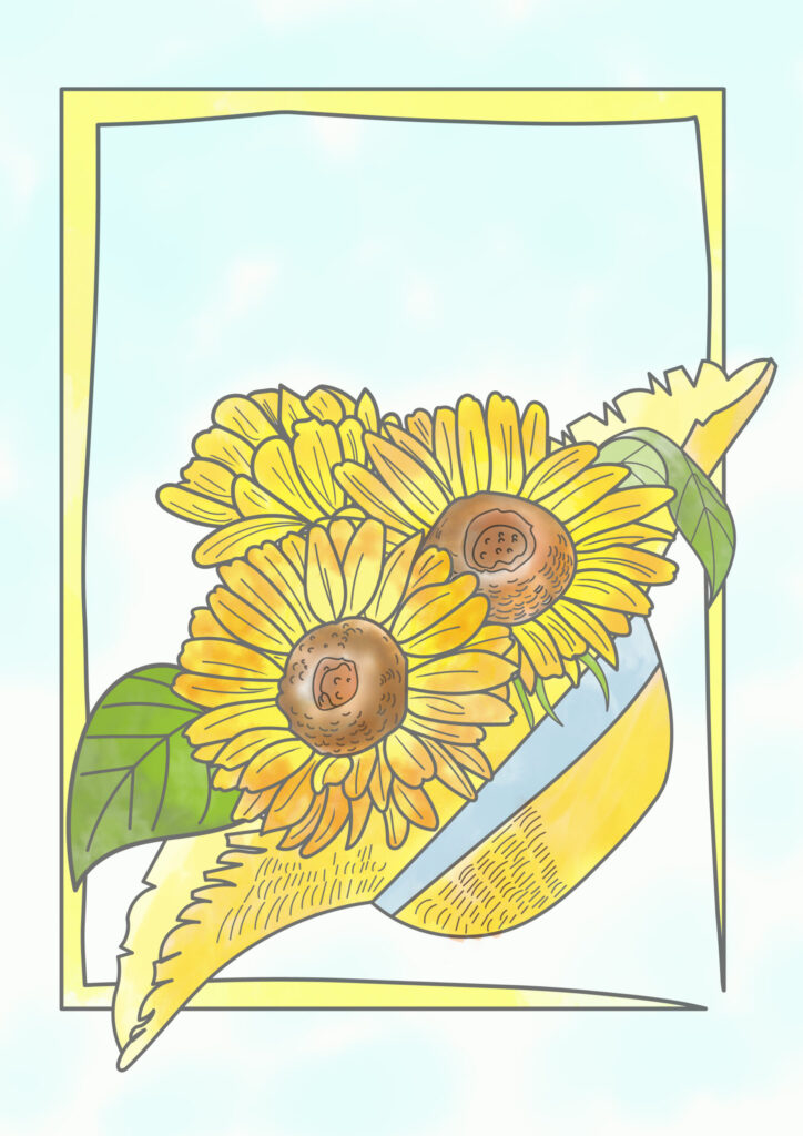 塗り絵 植物 脳活