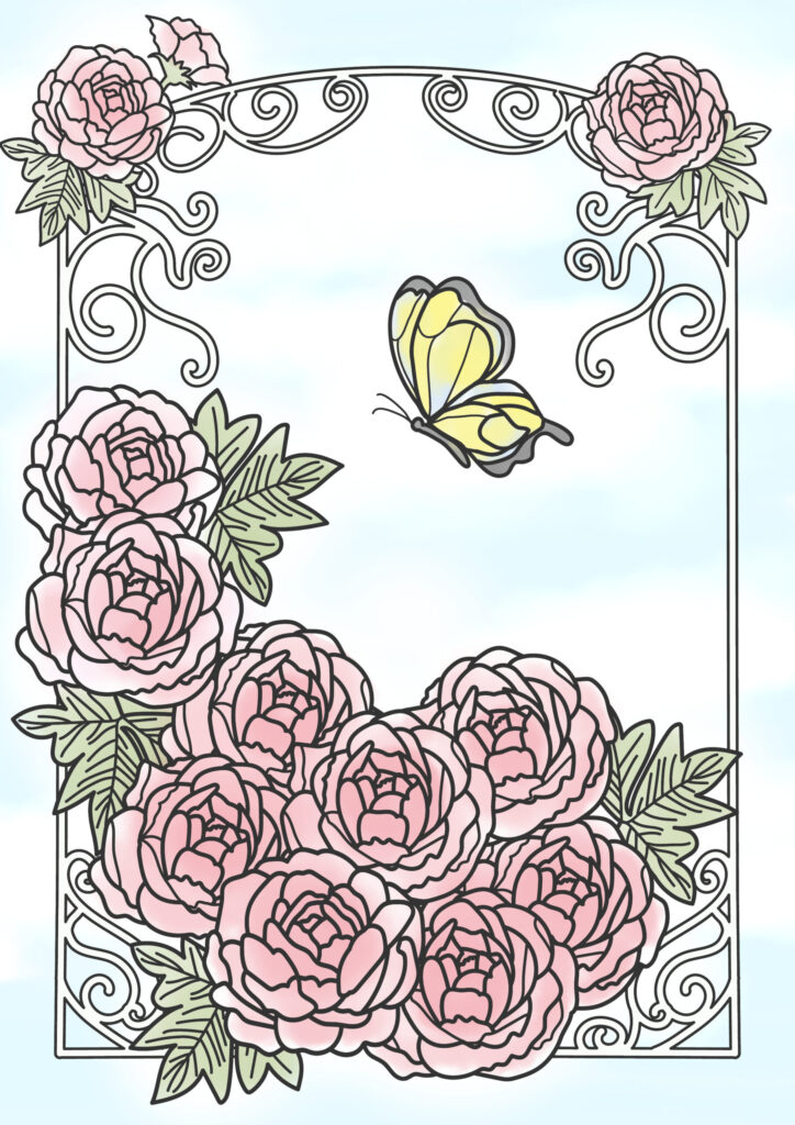 塗り絵 植物 塗り絵