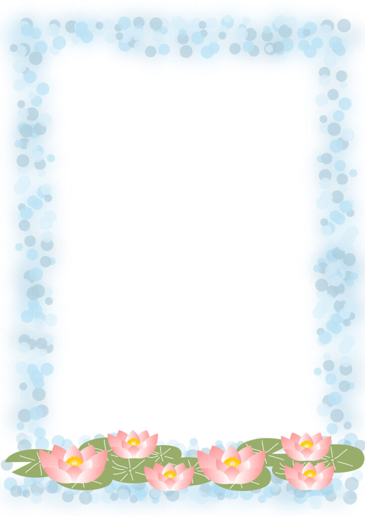 ピンクの蓮の花を水に浮かんでい