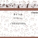 音楽の先生におすすめ！かわいい五線譜と猫のPowerPointのテンプレートです。授業の説明や音楽室使用のルール・楽器の使い方など子供に説明や注意を促す張り紙の