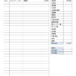 テンプレート 家計簿 使い道