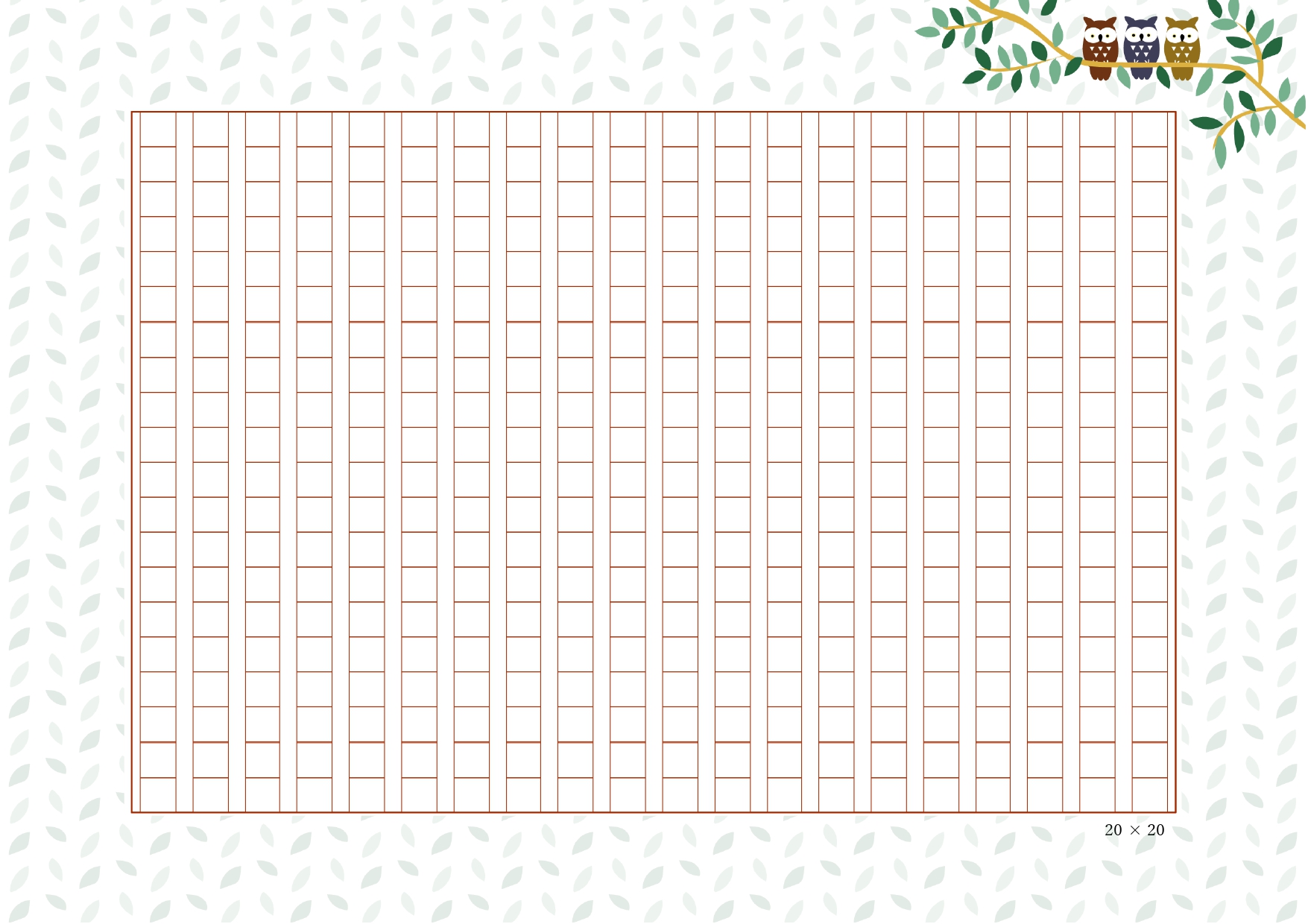 フクロウのイラストが愛らしい「原稿用紙」のテンプレートになります。400字詰めの縦書きフォーマットとなり、Excelで文字の入力をすることが可能です。 文字数が