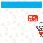 可愛いテンプレ お知らせ・張り紙 価格改定