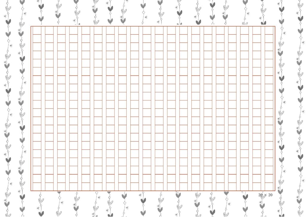 ハートが連なる、かわいいデザインが施された原稿用紙のテンプレートです。400字詰めの原稿用紙となり、文字数を把握したい原稿フォーマットにおすすめします。 学校の