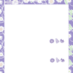 可愛いテンプレ 旅のしおり 紫