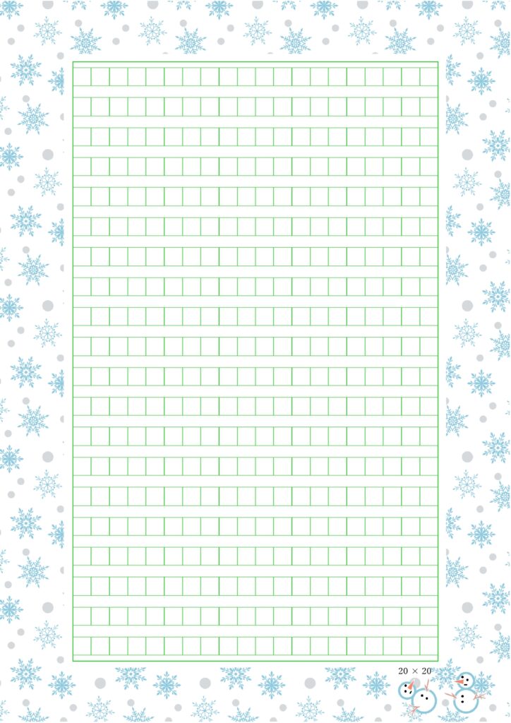 雪の結晶のフレーム付きおしゃれ