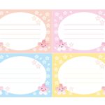可愛いテンプレ メッセージカード 幼稚園