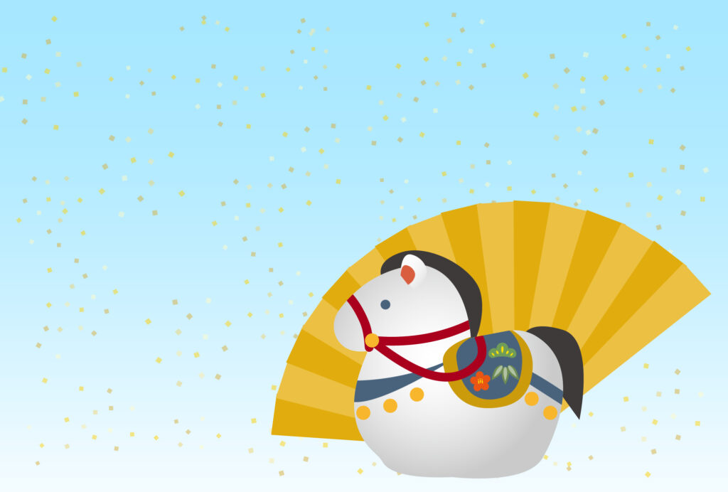 年賀状 2026年（丙午・午年）イラスト入り年賀状の素材 2026年