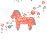 年賀状 2026年（丙午・午年）イラスト入り年賀状の素材 洗練