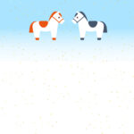 年賀状 2026年（丙午・午年）イラスト入り年賀状の素材 2026年