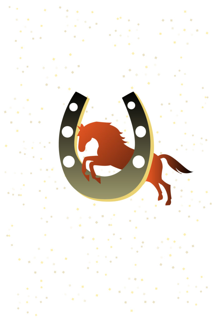 年賀状 2026年（丙午・午年）イラスト入り年賀状の素材 2026年