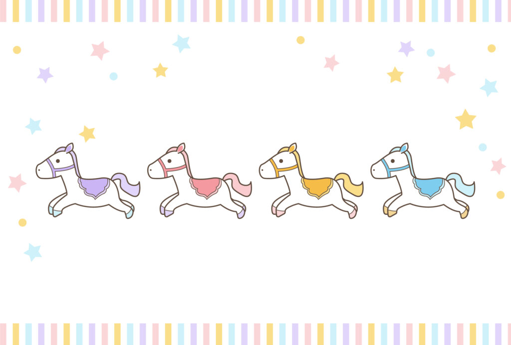 年賀状 2026年（丙午・午年）イラスト入り年賀状の素材 2026年