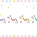 年賀状 2026年（丙午・午年）イラスト入り年賀状の素材 2026年