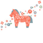 年賀状 2026年（丙午・午年）イラスト入り年賀状の素材 お友達