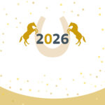 年賀状 2026年（丙午・午年）イラスト入り年賀状の素材 2026年