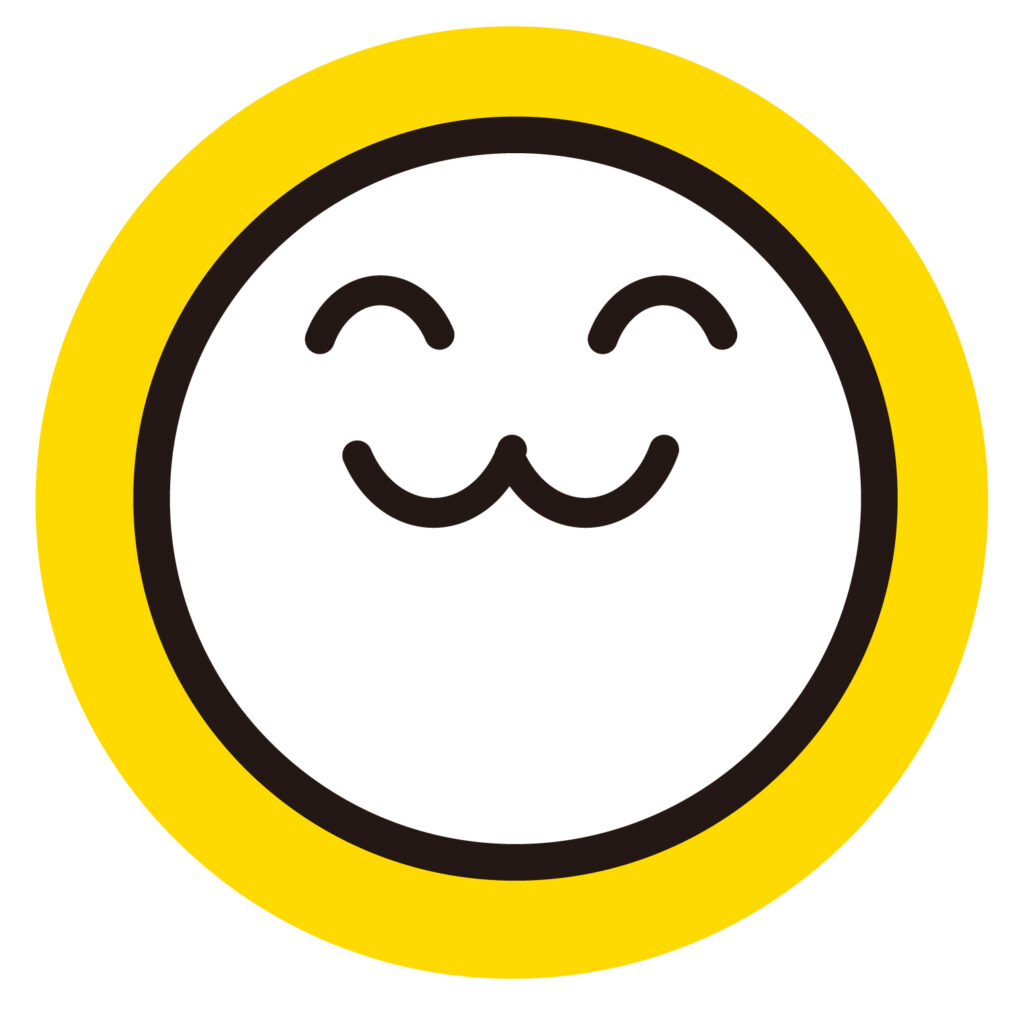 満足、幸福、いたずらっぽい笑み、リラックスした状態を表す絵文字やアイコンとしてご利用いただけます。かわいい口元が特徴的なアイコンです。 無料ダウンロードできます