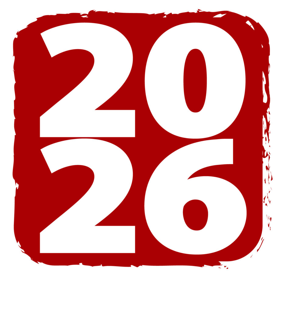 ２０２６年の西暦のスタンプ風ア