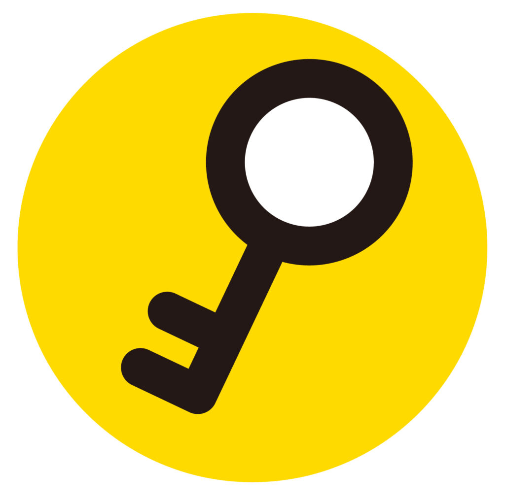 「セキュリティ」「鍵」「アクセス」「解決」「ヒント」といった意味を象徴するアイコンとして使用できます。 チラシやウェブのアイコンとして活躍します。用途に合わせて