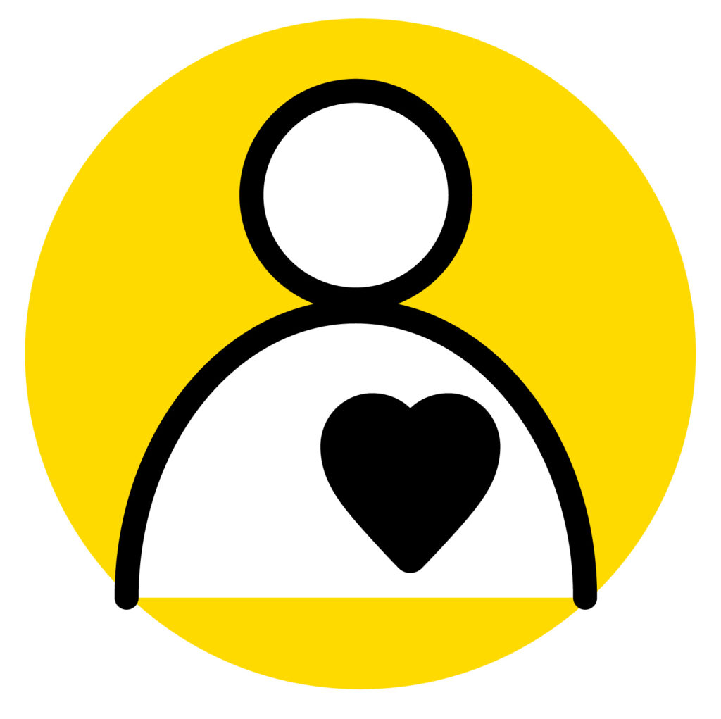 共感・思いやり・慈善系のボランティアや奉仕活動のアイコンとしてご利用ください。 人物とハートは人と人をつなぐ温かいアイコンですね。 無料ですのでよろしくお願いい