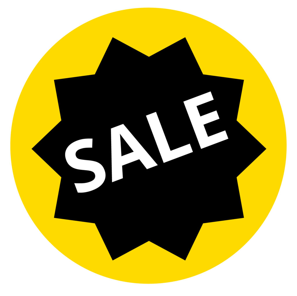 SALEのかわいいアイコンです。 爆弾のフレームがおしゃれなデザインです。 モノクロベースのデザインで誰でも受け入れやすいデザインです。 無料ダウンロードできま