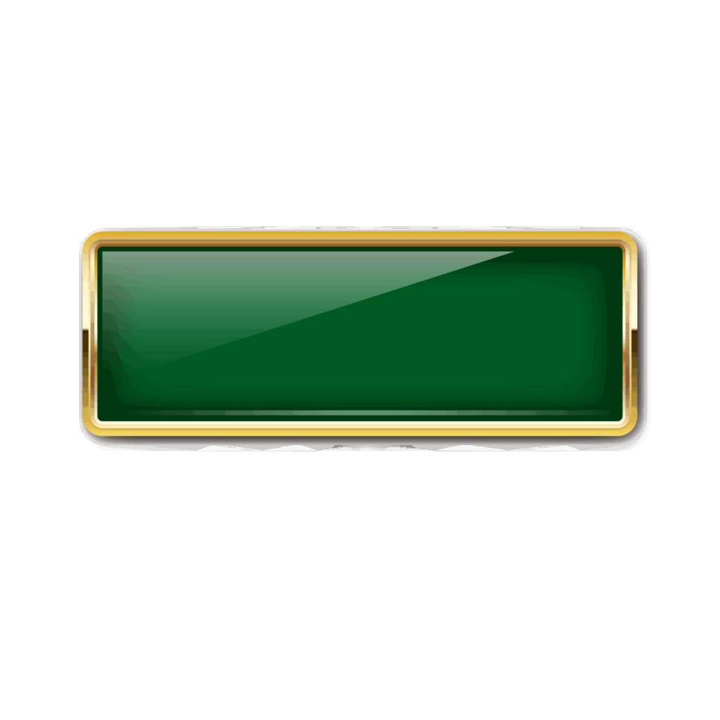 深みのある緑と金色の縁取りが上