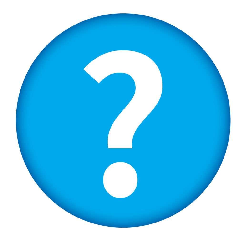 クエスチョンマークの立体的なア