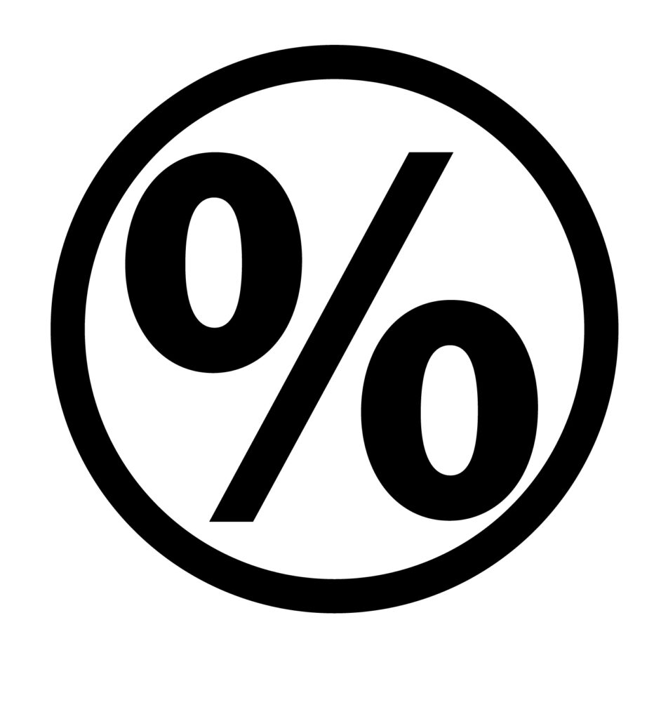 パーセンテージのモノクロベース