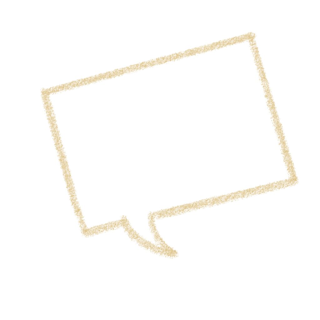 ふんわりとした手描き風の吹き出