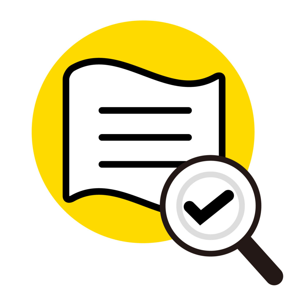 揺れるメモとルーペのおしゃれア