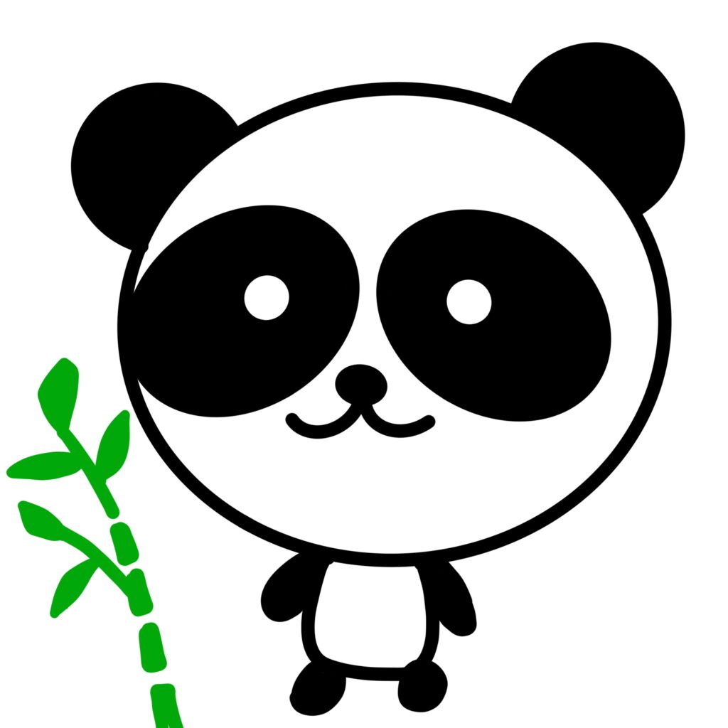 丸くて可愛いキャラクター風のパ