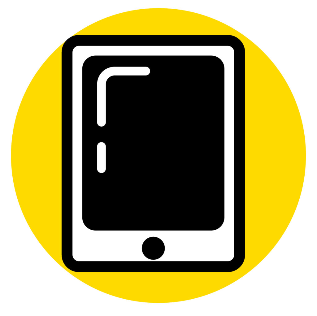 スマートフォンをイメージしたアイコンです。 「ご連絡はこちら」「スマートフォンでチェック！」など スマートフォンからのアクセスするアイコンとしてご利用ください。