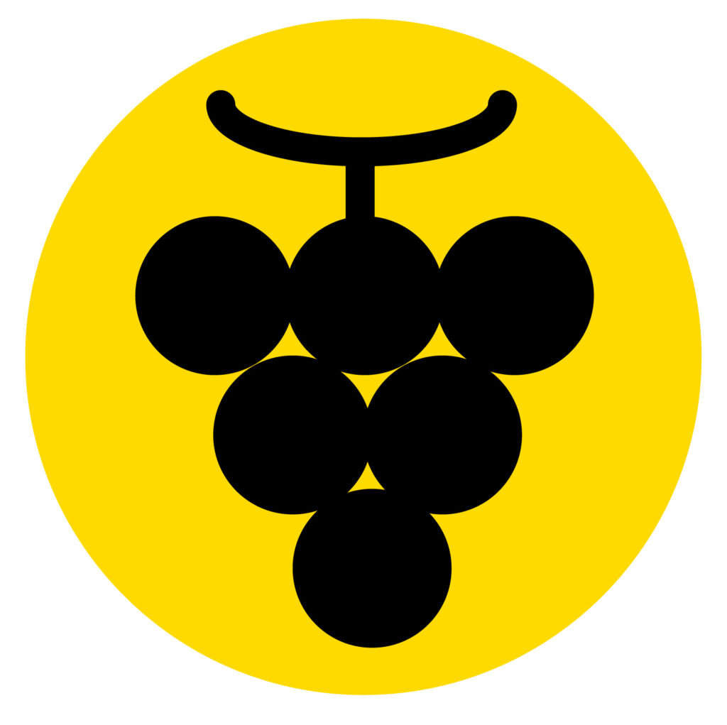 ぶどうを表す果物のアイコン素材です。 Downloadしてお好きな形式のデーターを使ってデザインしてください。よろしくお願いします。 季節を表すアイコンとして活