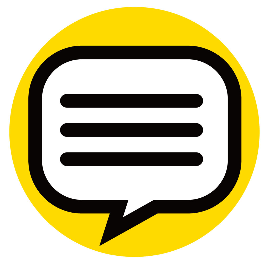 「コメント」や「対話」、「情報