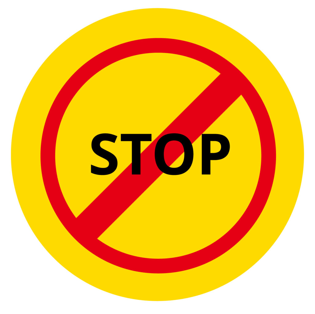 STOPのアイコン素材。 注目