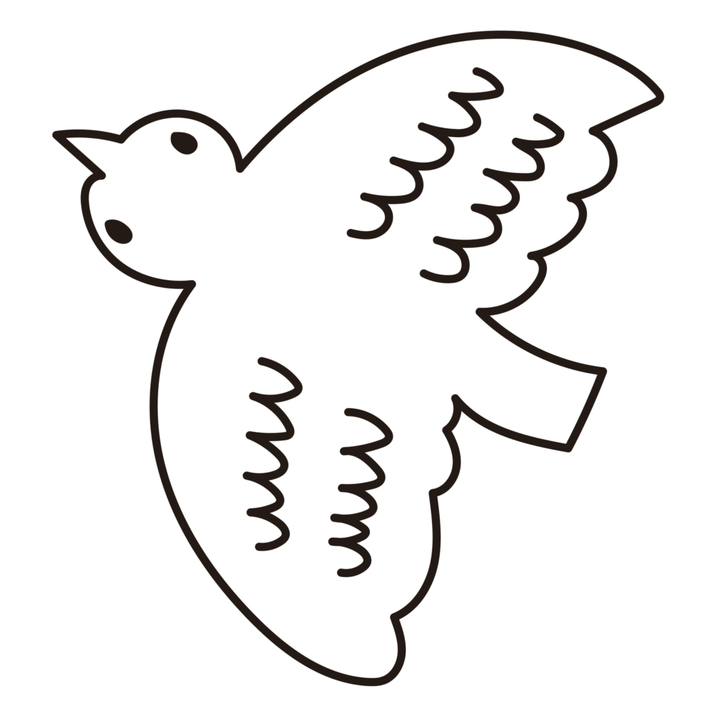 空を舞う姿が印象的な、シンプル