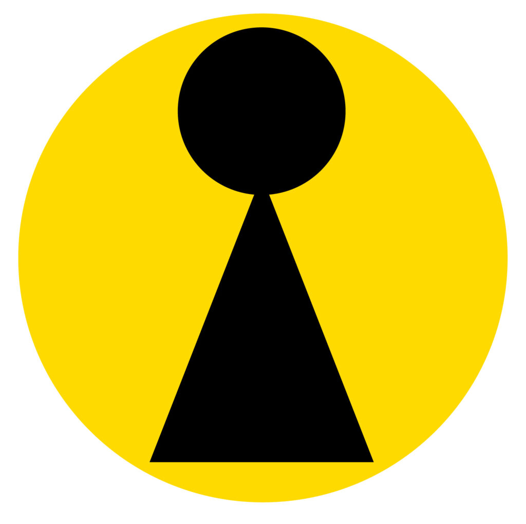 女性用トイレや女性専用の施設を示すアイコンとしてご利用ください。 黄色と黒のはっきりとしたカラーでわかりやすいです。 無料ダウンロードできますのでよろしくお願い