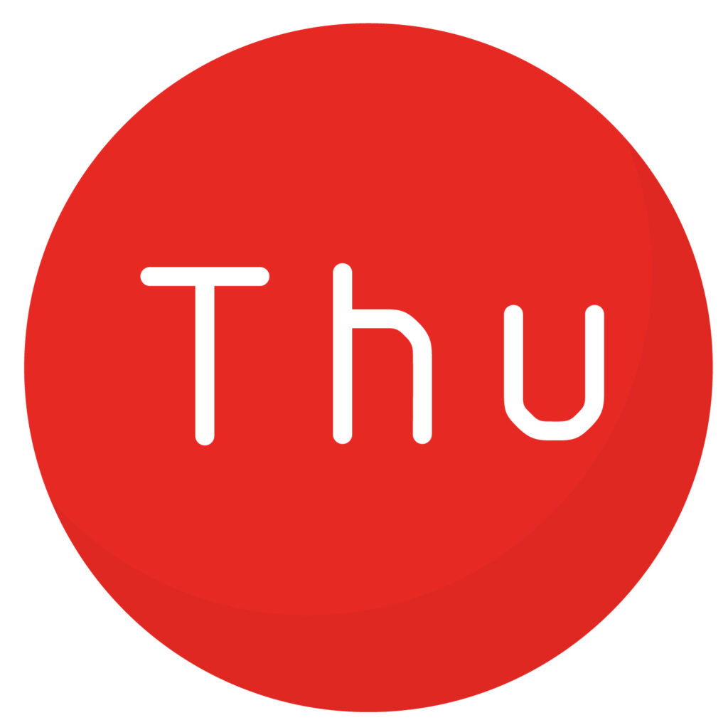 曜日「木曜日」をあらわす英語ア