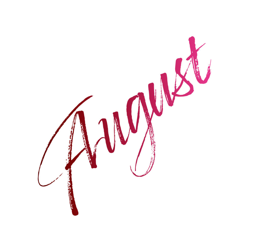 ８月の英語Augustのきれい