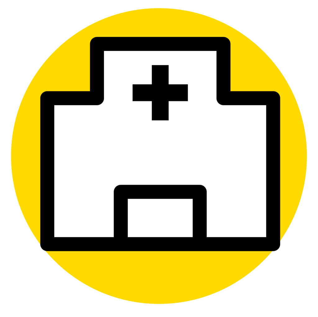 「病院」や「医療施設」を意味す