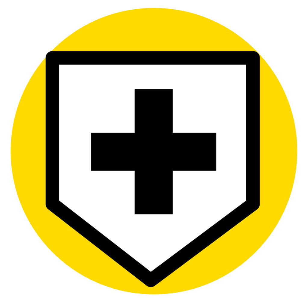 保護、セキュリティ、健康、医療といった分野で頻繁に使用できるアイコンです。Webサイトやアプリケーションのセキュリティ設定のイメージとしてもご利用できます。無料