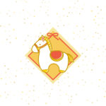 年賀状 2026年（丙午・午年）イラスト入り年賀状の素材 新年