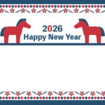 年賀状 2026年（丙午・午年）イラスト入り年賀状の素材 2026年