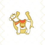 年賀状 2026年（丙午・午年）イラスト入り年賀状の素材 新年の挨拶