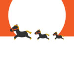 年賀状 2026年（丙午・午年）イラスト入り年賀状の素材 2026年