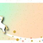 年賀状 2026年（丙午・午年）イラスト入り年賀状の素材 横